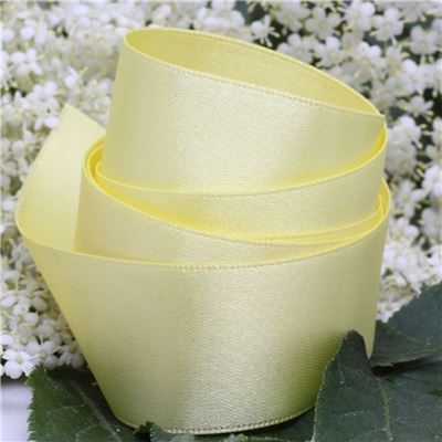 25mm Satin Ribbon - Lemon